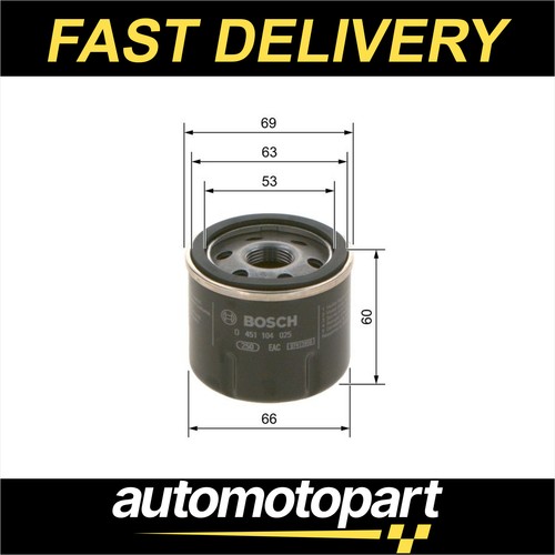 Bosch oil filter 0451104025 - bosch,