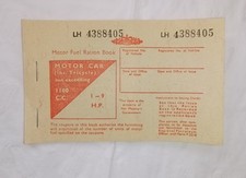 MOTOR FUEL RATION BOOK, Unused