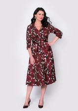 BNWT Bombshell by Katya Wildman Red Rose wrap dress - size 10 RRP £299