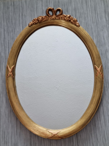 Vintage wall oval mirror gold - oval,