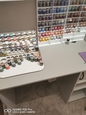 Warhammer Citadel Paints x 120 with Racks Games Workshop Citadel Paint Job Lot