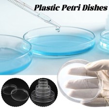 30Pcs Agar Petri Dishes for Mushrooms Polystyrene Culture Plate with Cover