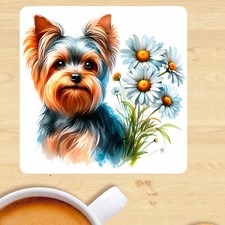 Yorkshire terrier dog coaster - terrier,