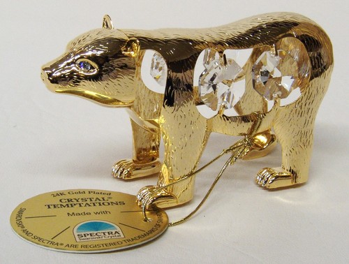 3848 gold polar bear swarovski - 3848,
