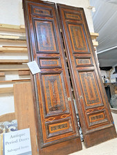 ANTIQUE PAIR of OAK / INLAID