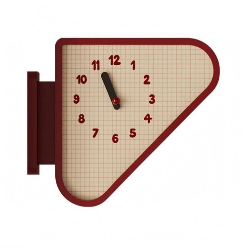 Triangular wall clock - wall,