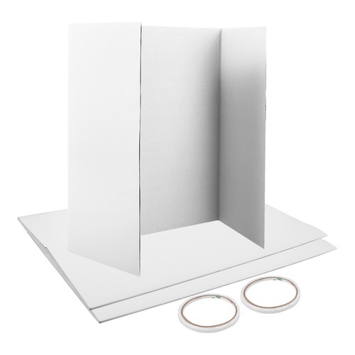 White tri fold - white,