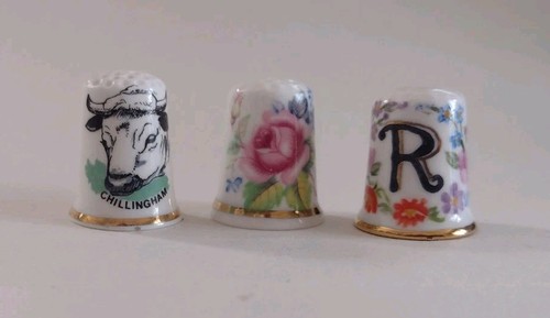 Bone china thimbles - 3,