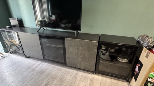Ikea besta stand black - besta,