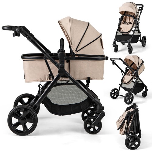 Gymax convertible baby - 2-in-1,