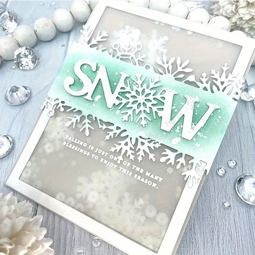 Snow snowflake christmas metal - snow,