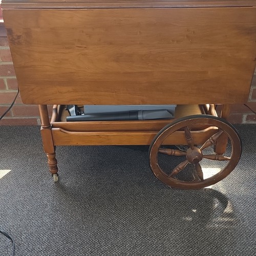 Wooden tea trolley antique - tea,