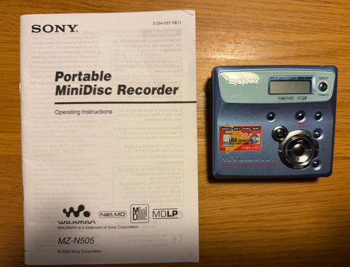 Sony walkman n505 netmd - sony,