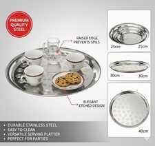STAINLESS STEEL ROUND SERVING