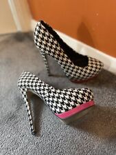 Platform High Heel Stiletto Shoes Dog Tooth River Island