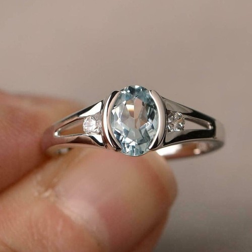 2ct oval cut blue - 2ct,