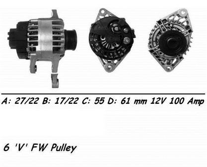 Alternator 100amp for alfa - alternator,