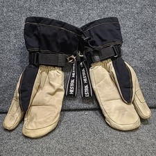 Hestra Army Leather Gloves Mittens Size 10 Gore-TEX Waterproof Long-Cuffed Snow