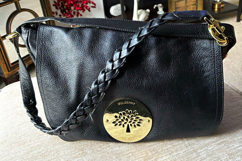 Mulberry black pebbled leather - pebbled,