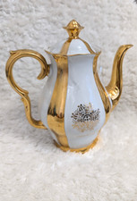 Rare Antique Art Deco 1920s Czech “Epiag” 24ct Gold Plated & Handcrafted Teapot