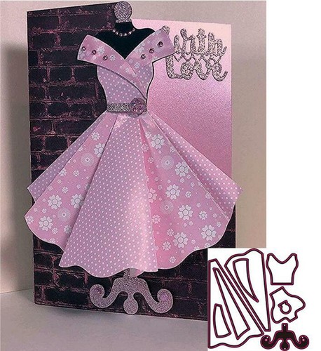 Princess dress metal - metal, cutting