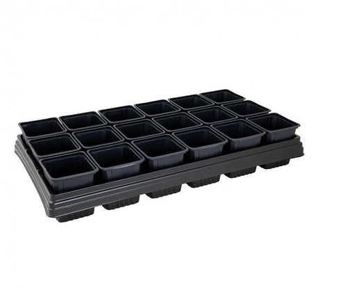 Growing trays with 9 cm - growing, 18
