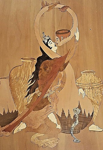 Islamic art marquetry inlaid - marquetry,