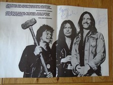 Motorhead Genuine Signed Authentic Autographs - UACC / AFTAL.