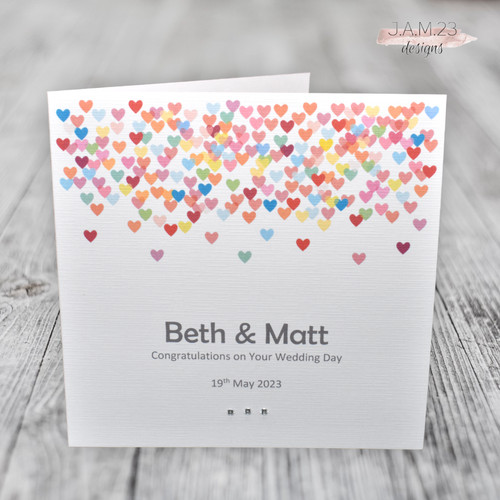 Personalised wedding day card - wedding,