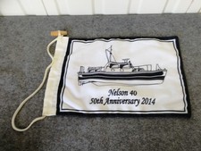 Nelson 40 boat Vessel Flag pennant 50th Anniversary 2014 Nautical Double sided