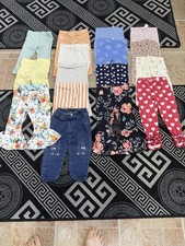 Girls Bundle Leggings Bottoms 12-18 Months 16 Items