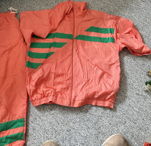 Vintage orange green striped - vintage,
