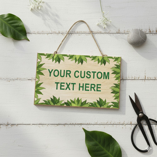 Personalised wooden hanging - personalised,