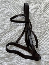 SIZE FULL BROWN LEATHER ‘BRIDLEWAY” HUNTER BRIDLE PLUS “BRIDLEWAY RUBBER  REINS