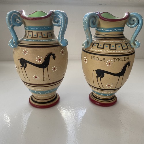Pair vintage volpi deruta - s,