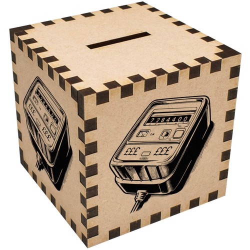 Electricity meter money box - 'electricity, meter'