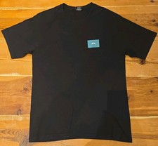 Mens Stussy worldwide T shirt Black Medium