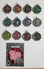 2003 VINTAGE JACKIE CHAN ADVENTURES TALISMANS FULL SET OF 12 CHINESE ZODIAC
