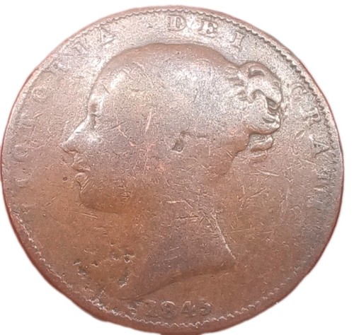 1845 queen victoria copper - victoria,