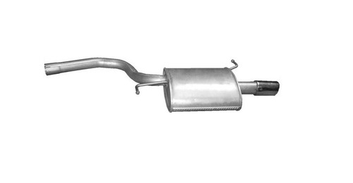 Exhaust silencer end - silencer, for