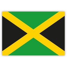 10 Jamaican Flag Stickers -