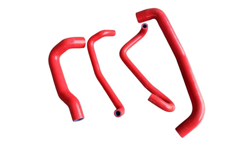 Red silicone hose kit fit - red,