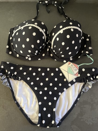 Ladies black white spot - white,