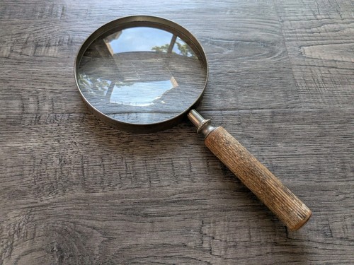 Large vintage magnifying - large,