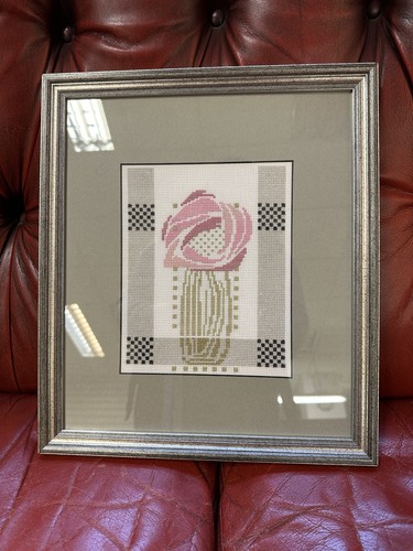 Needle point artwork framed - needle,