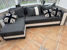 Sofa L Shaped Leather And