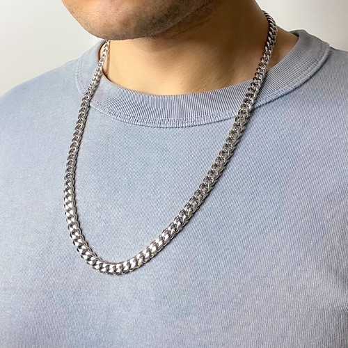 Thick 7mm silver - 7mm, cuban