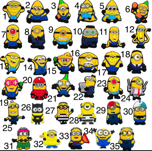 Minions shoe charms for croc - minions,
