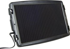 AA 12V Solar-powered Car Battery Charger - Black