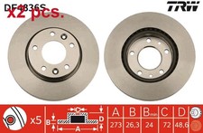 X2 PCS FRONT BRAKE DISC ROTOS